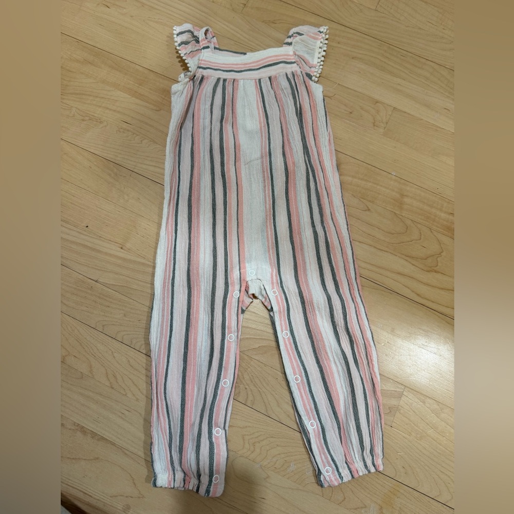 Carter's Pink and White Baby Romper